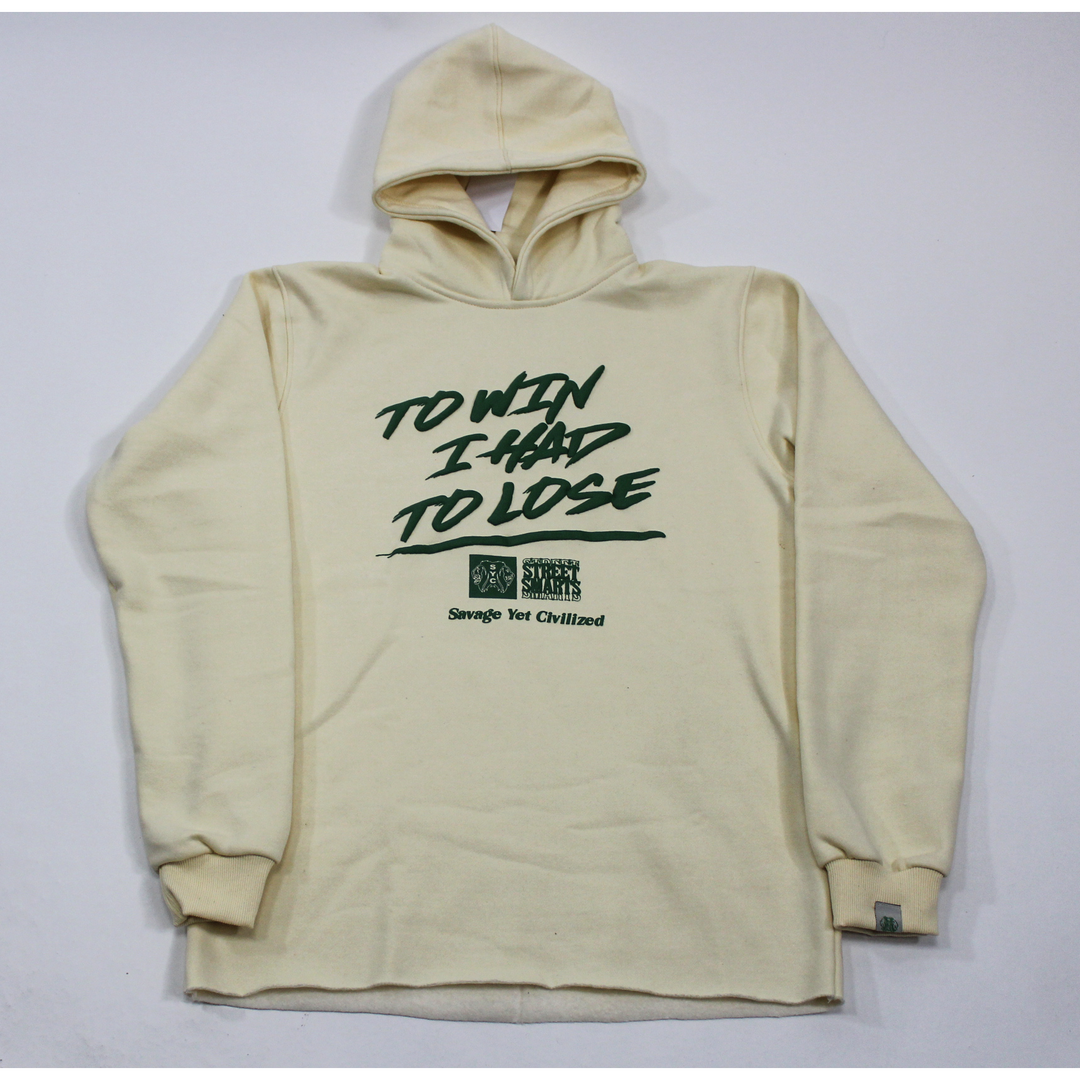 *NEW* TO WIN I HAD TO LOSE- PUFF PRINT HOODIE (GREEN)
