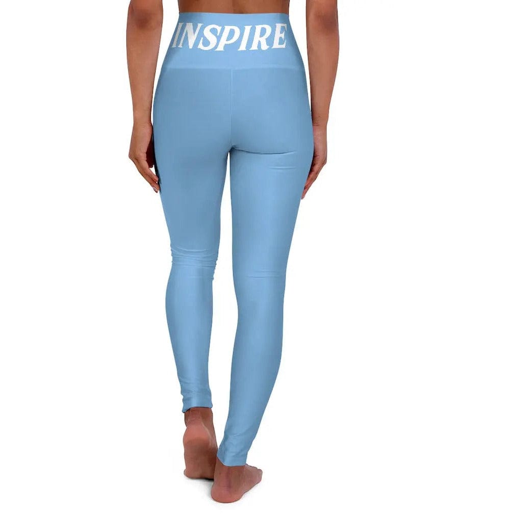 High Waisted Yoga Leggings " INSPIRE " Printify