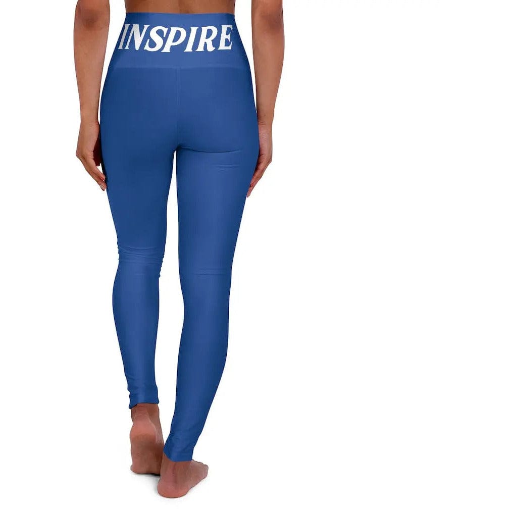 High Waisted Yoga Leggings " INSPIRE " Printify