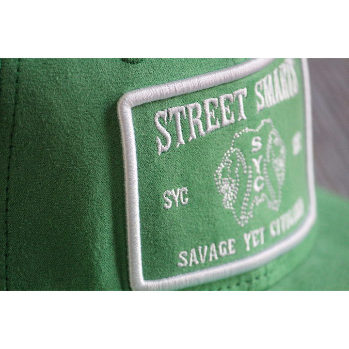 Suede Trucker Hats - (Street Smarts) Green