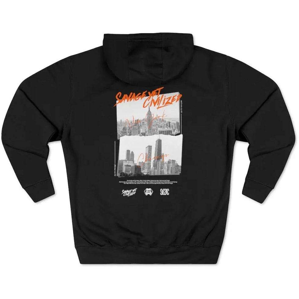NY to Chi-  Premium Pullover Hoodie Printify