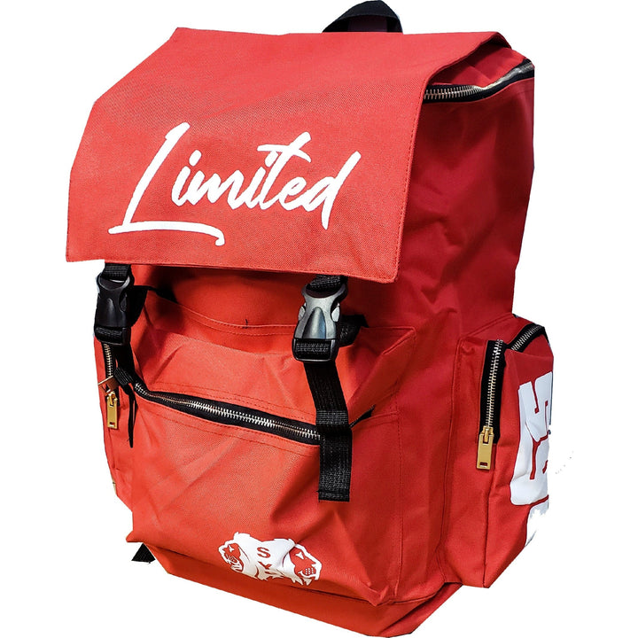 SYC Limited - Travel Backpack  "Red Savage Yet Civilized Apparel