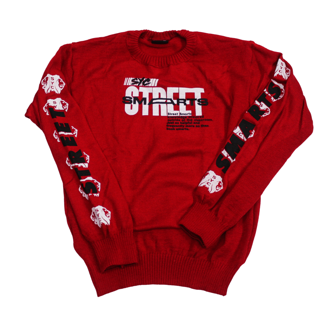 Street Smarts - Sweater & Beanie - (Red)