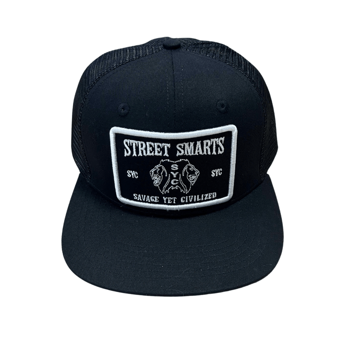 Trucker Hat- (Street Smarts) Black
