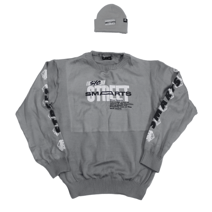 Street Smarts - Sweater & Beanie - (GRAY)