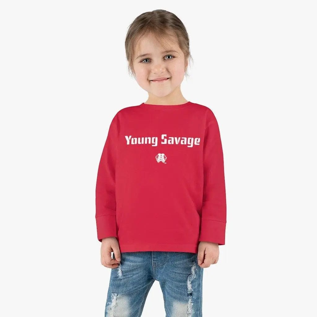 YOUNG SAVAGE-Toddler Long Sleeve Tee Printify